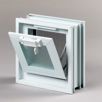 Went 1x1 okno wentylacyjne do pustaków szklanych i luksferów otwarte