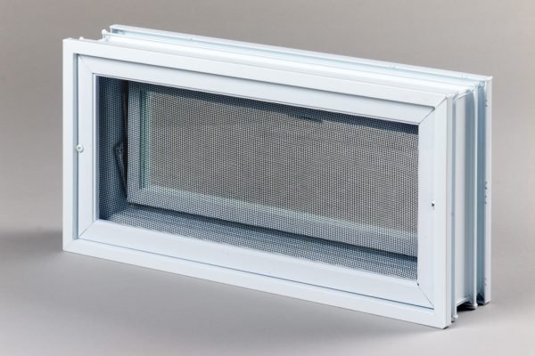 Went 2x1 okno wentylacyjne do pustaków szklanych i luksferów tył